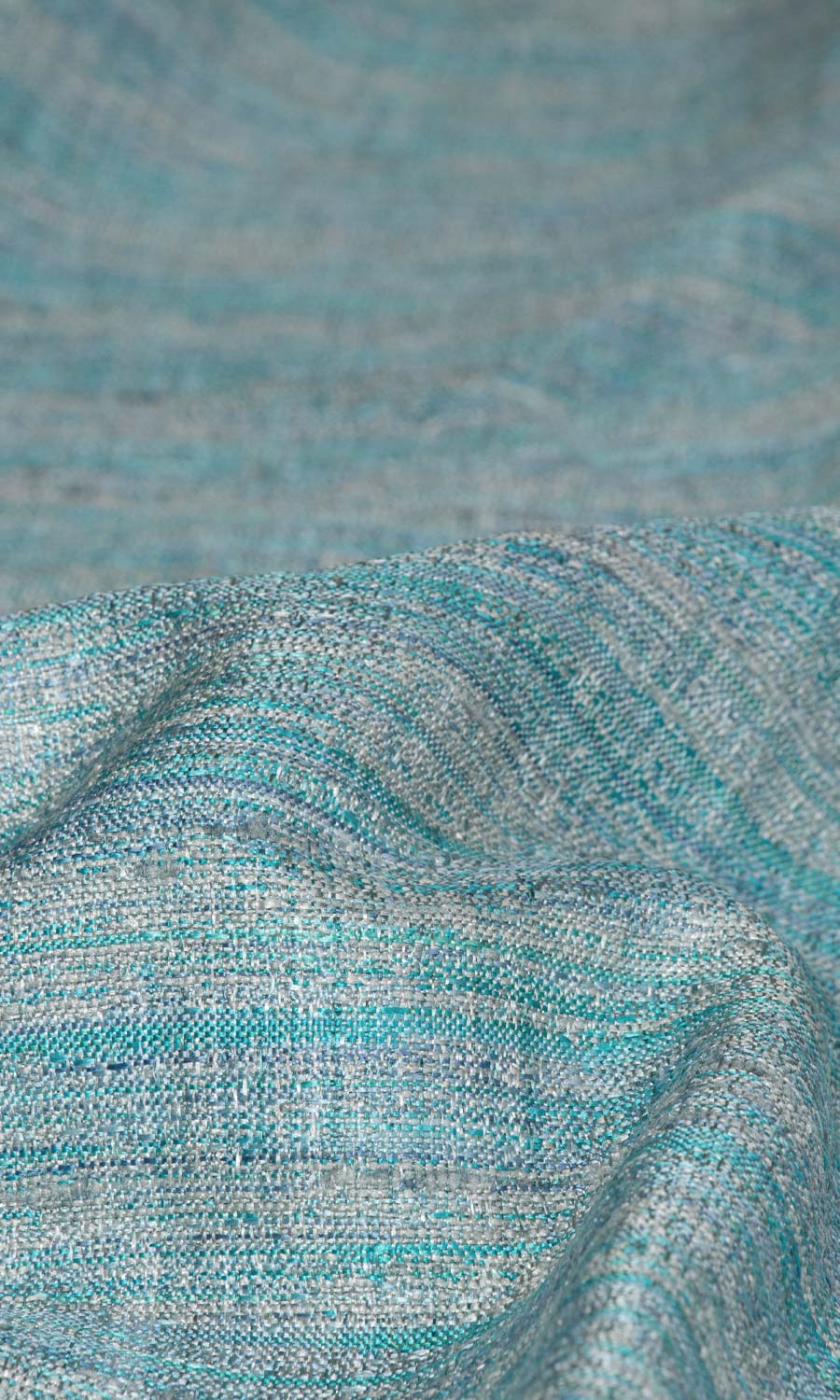 Textured Free Fabric Material Sample (Turquoise Blue)