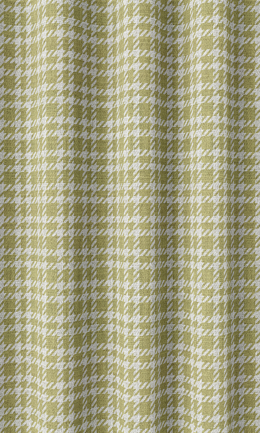 Check Print Home Décor Fabric Sample (Chartreuse Green/ White)