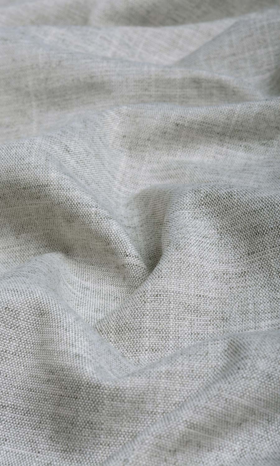 Plain Linen Textured Home Textile Fabric Material By the Yard (Smoke White)