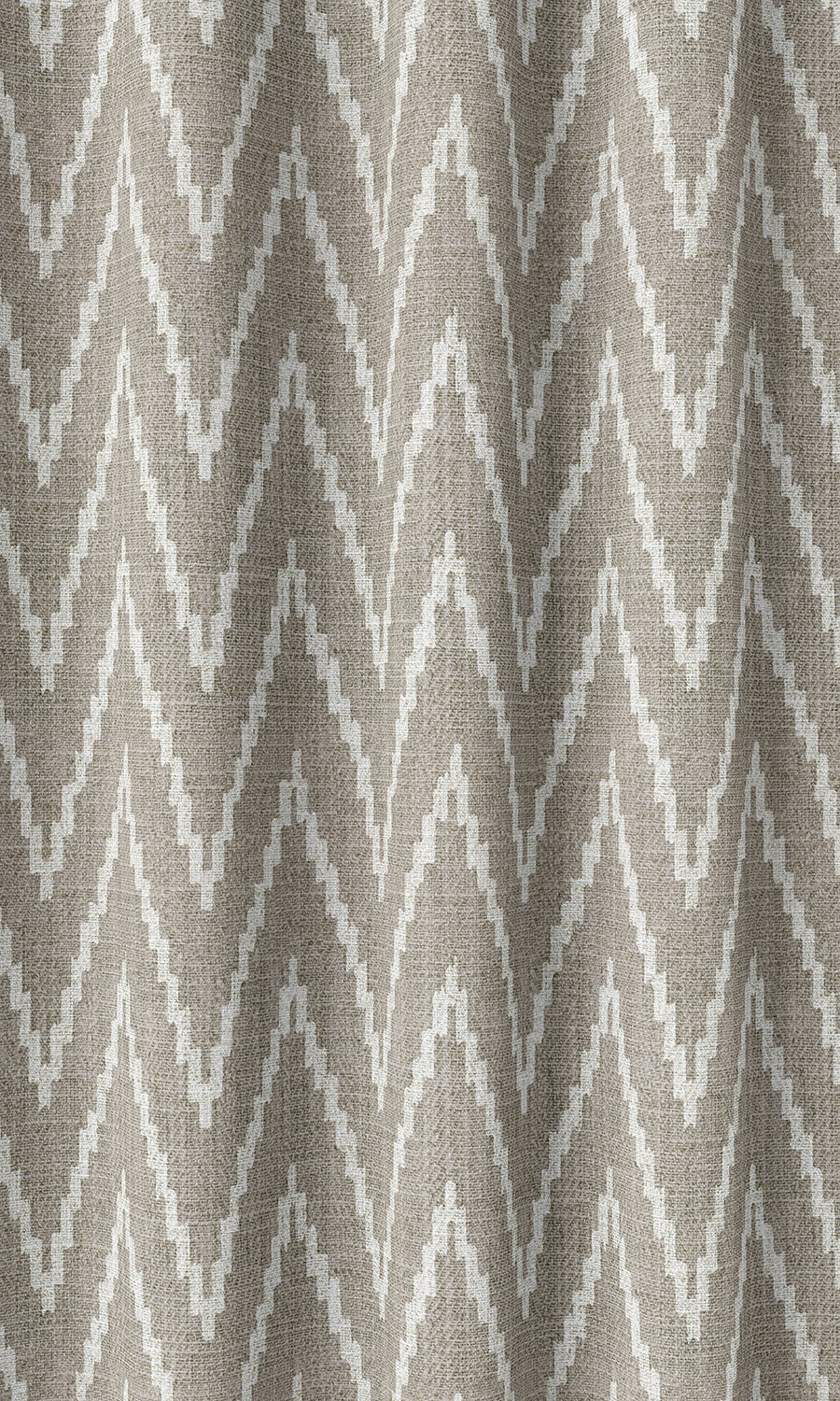 Chevron Print Home Décor Fabric Sample (Grey/ White)