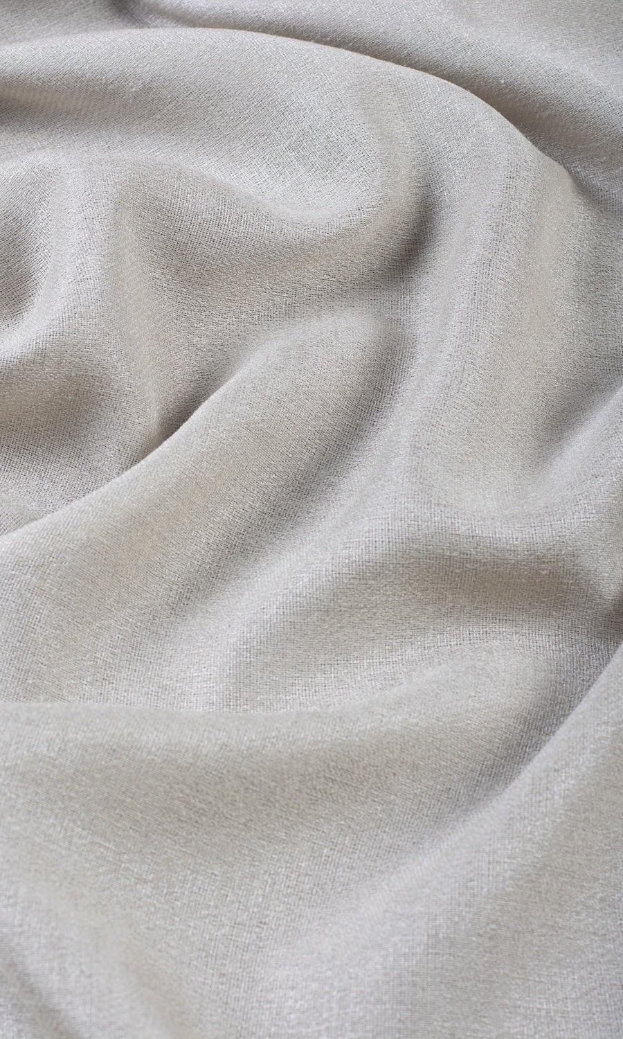 Plain Semi-Sheer Home Textile Fabric Material Sample (Silver Gray)