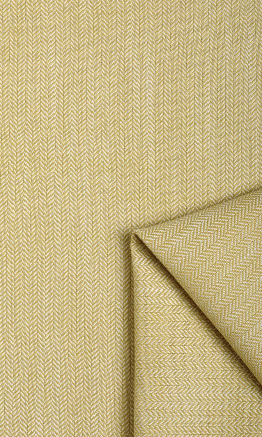 Herringbone Textured Fabric Material By the Yard (Yellow)