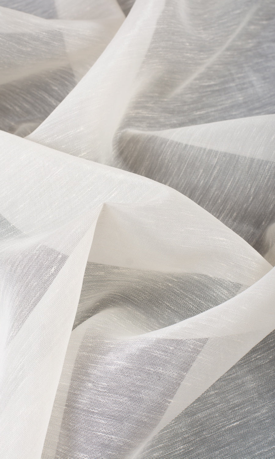 Sheer Home Décor Fabric By the Yard (Powder White)