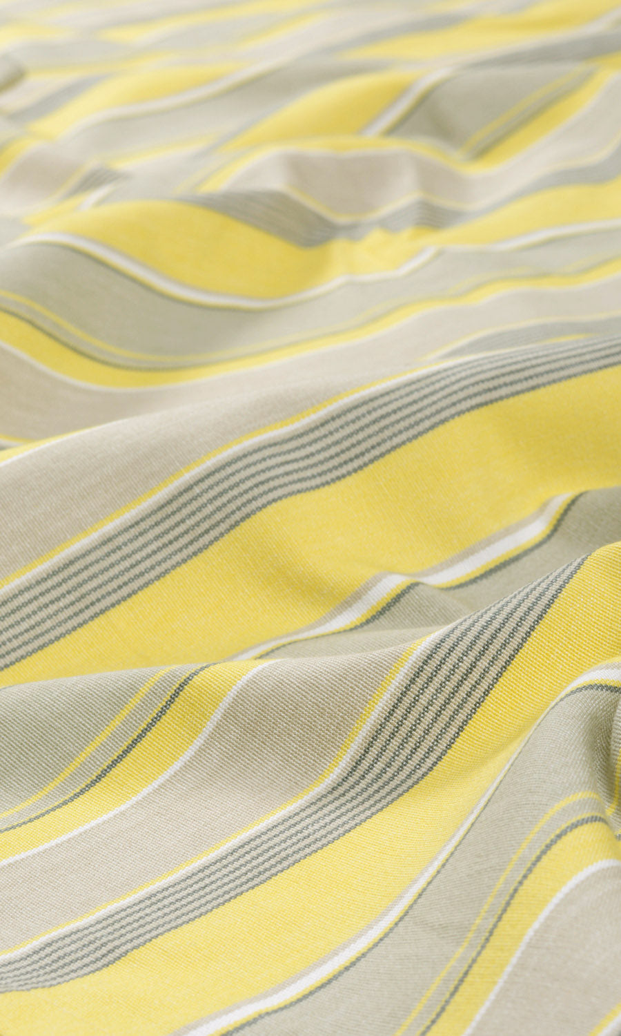Striped  Fabric By the Yard for Curtains & Drapes (Yellow/ Gray/ White)