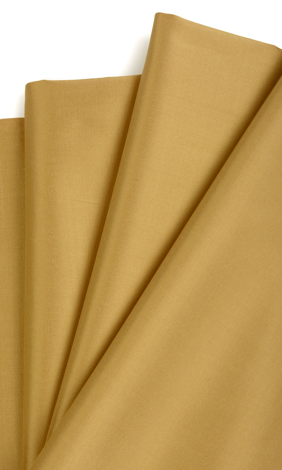 Shantung Silk Home Textile Fabric Material Sample (Ochre/ Burnt Yellow)