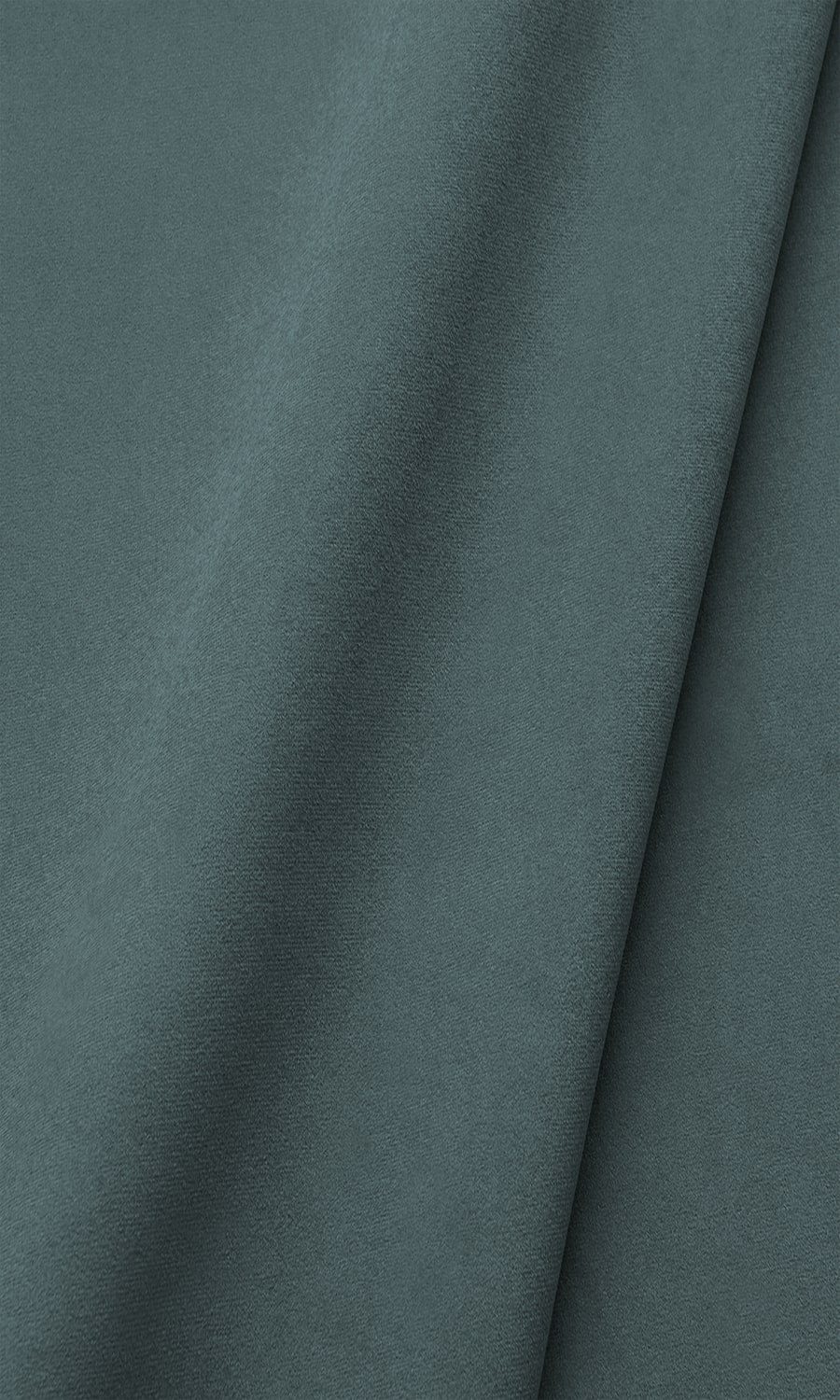 Velvet Window Treatments Fabric By the Yard (Steel Blue)