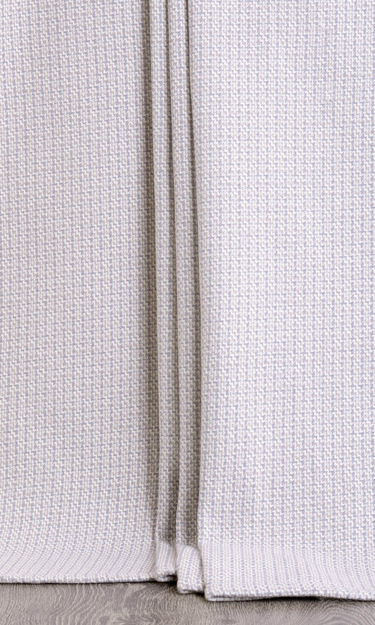 Textured Cotton Home Décor Fabric By the Yard (Gray/ White)