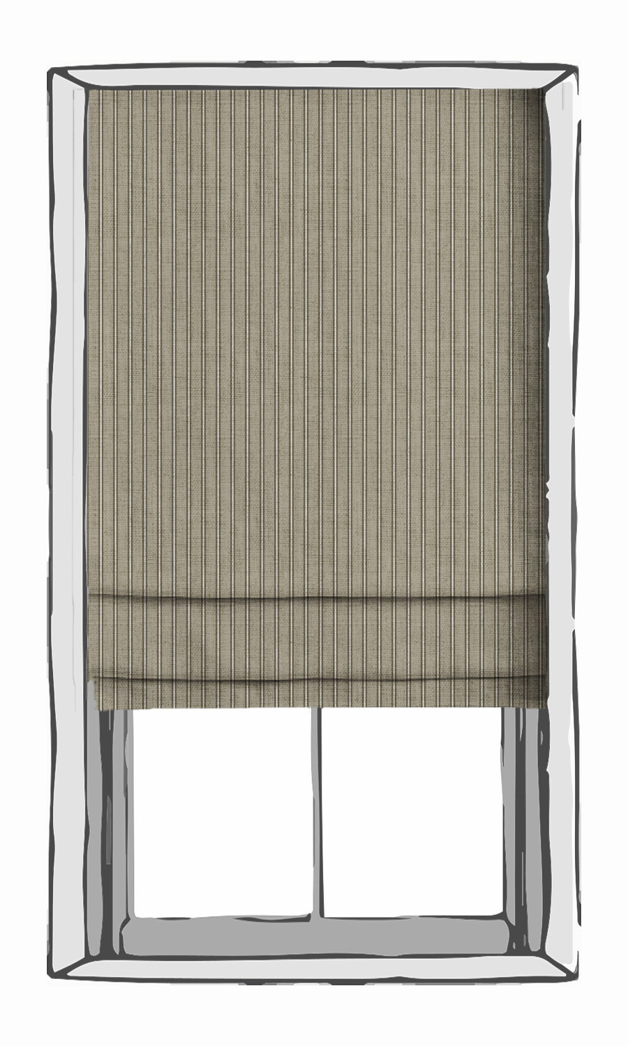 Geometric Print Free Fabric Material Sample (Beige/ Brown)