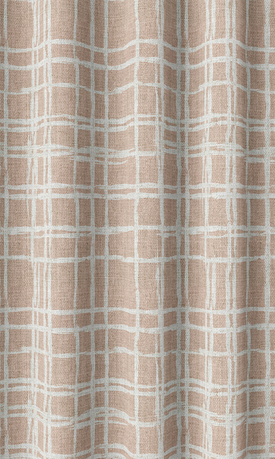 Abstract Print Home Décor Fabric By the Metre (Blush Pink/ White)