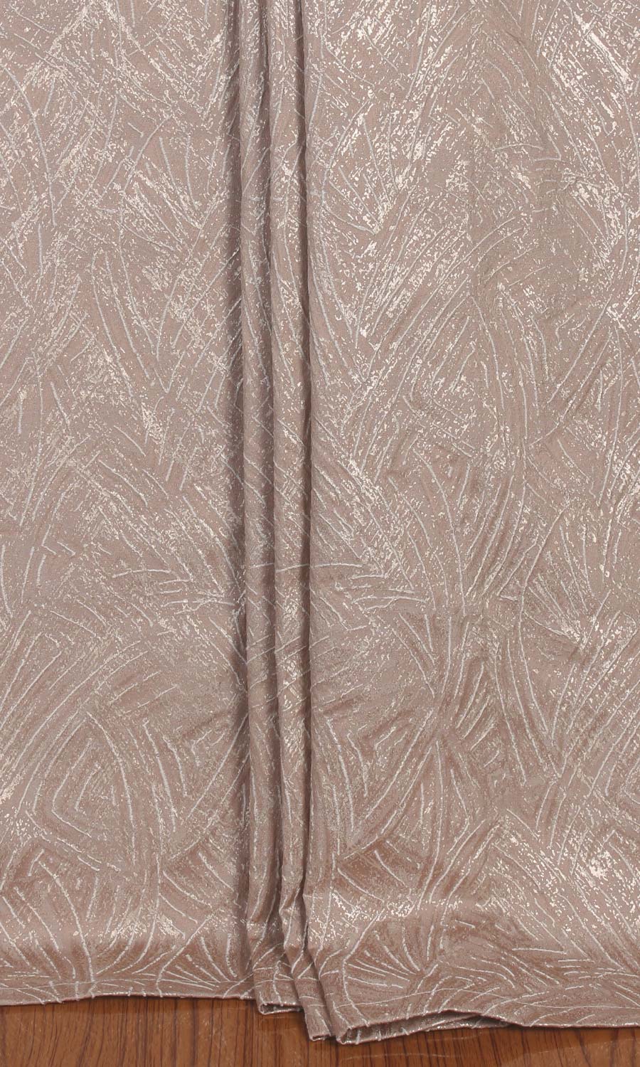 Self-Patterned Poly-Cotton Home Textile Fabric Material By the Yard (Blush Pink)