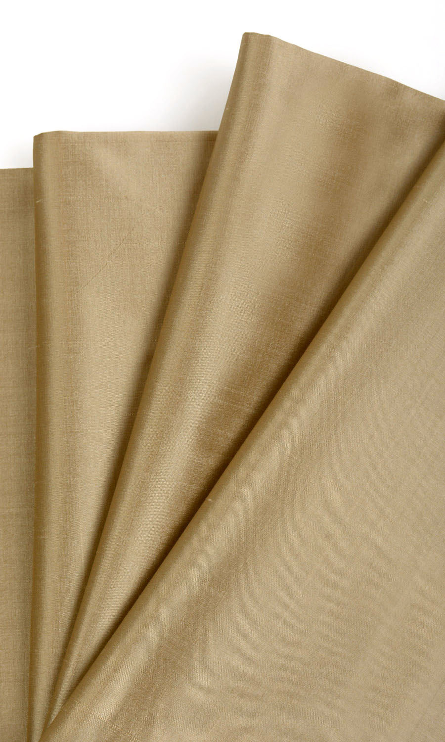 Shantung Silk Free Fabric Material Sample (Golden Beige/ Ochre Yellow)