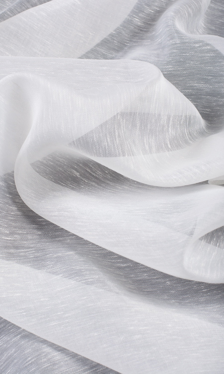Sheer / Voile Fabric Material By the Yard (Snow White)