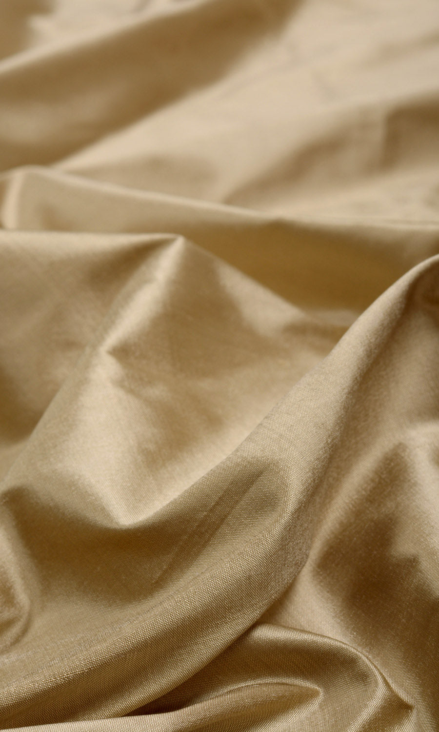 Shantung Silk Home Textile Fabric Material Sample (Golden Beige/ Ochre Yellow)