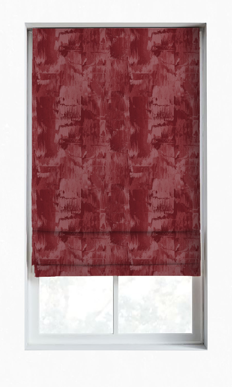Dimout Striped Home Décor Fabric By the Yard (Red)