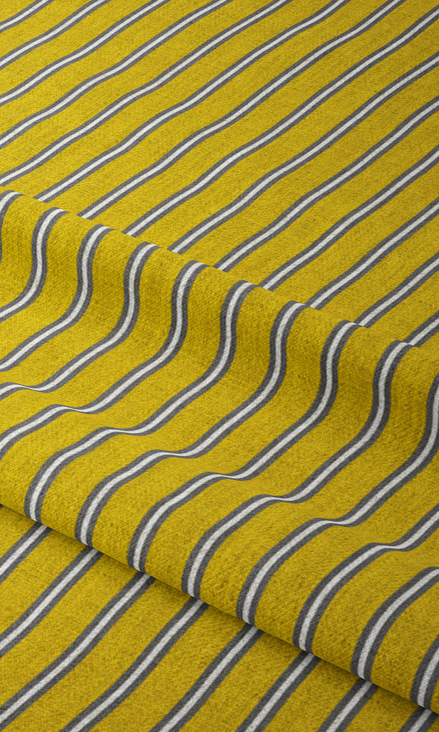 Striped Home Textile Fabric Material By the Yard (Sunflower Yellow)
