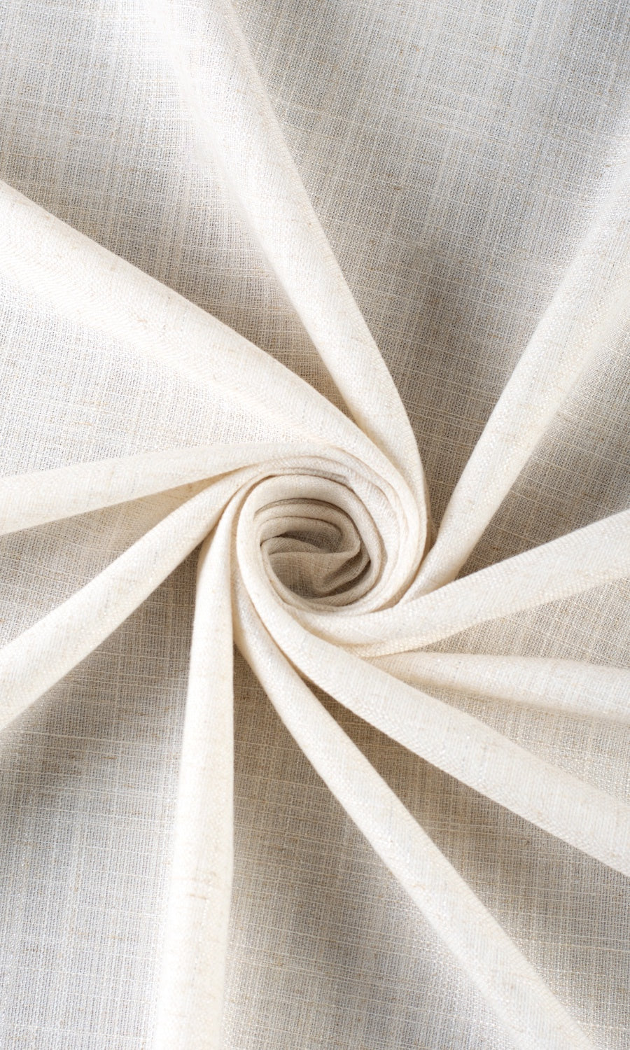 Plain Linen Blend Home Décor Fabric By the Yard (Cream/ Ivory)
