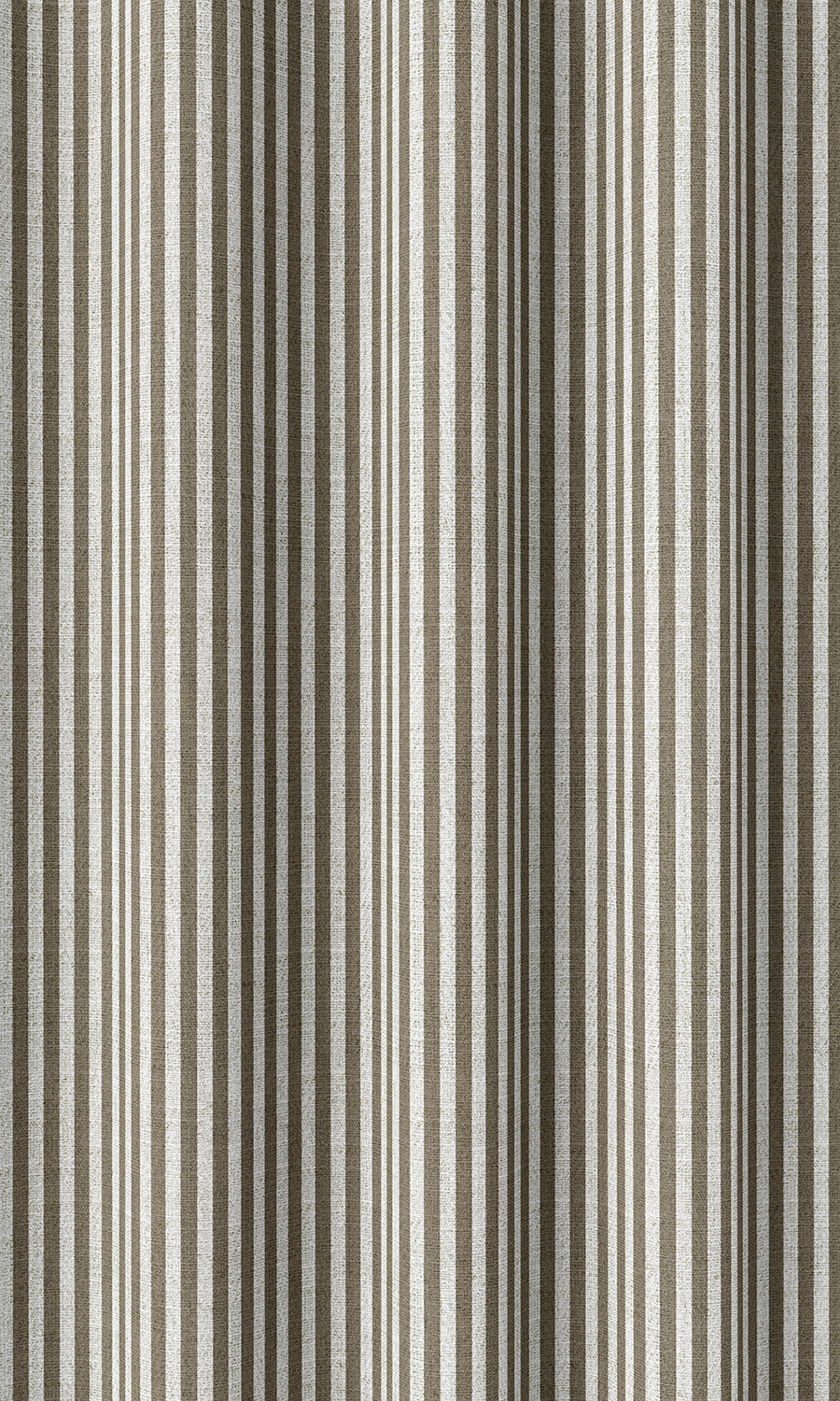 Striped Home Décor Fabric Sample (Tan Brown/ White)