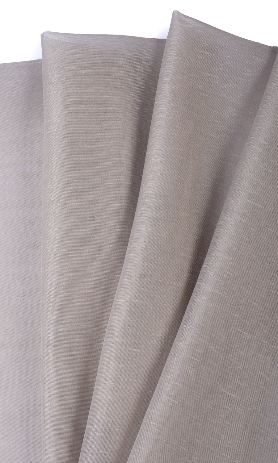 Plain Sheer Fabric Material By the Yard (Taupe Grey)