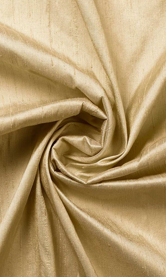 Pure Silk Home Décor Fabric By the Yard (Beige)
