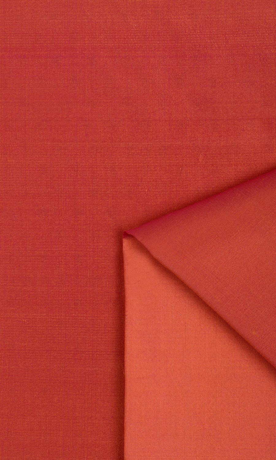 Shantung Silk Free Fabric Material Sample (Brick Orange/ Red)