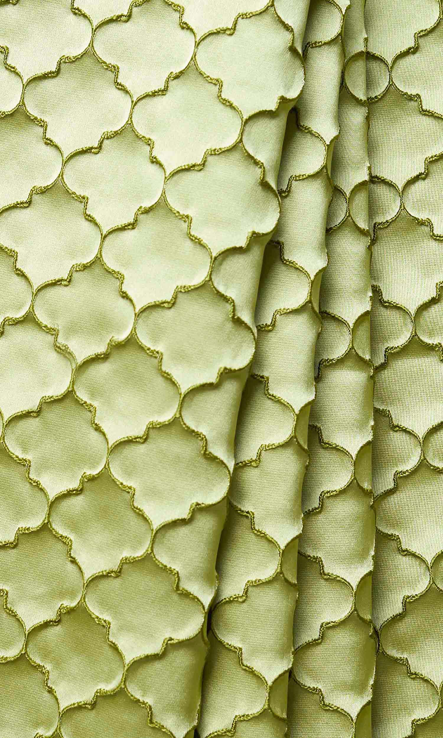 Silk Blend Home Décor Fabric Sample (Green)