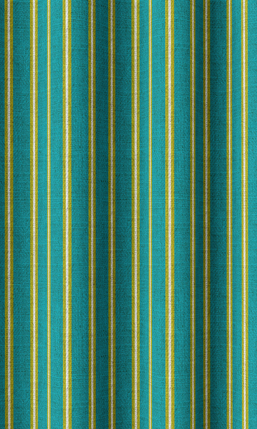 Striped Print Home Décor Fabric Sample (Blue/ Green)