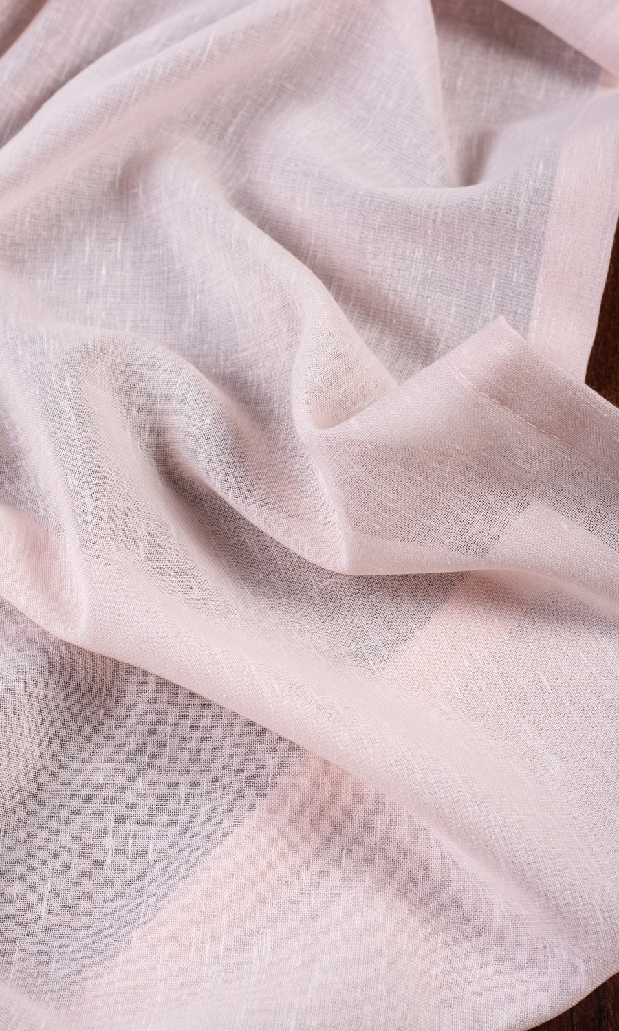 Plain Sheer Window Treatments Fabric By the Yard (Powder Pink)