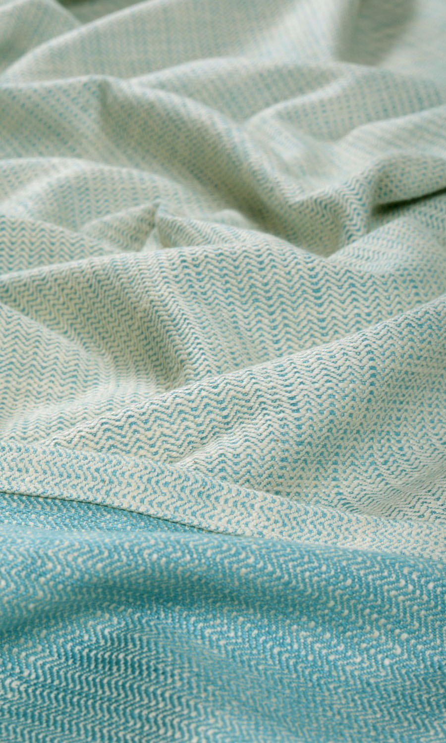 Textured Cotton Fabric Sample for Curtains & Drapes (Pastel Blue)