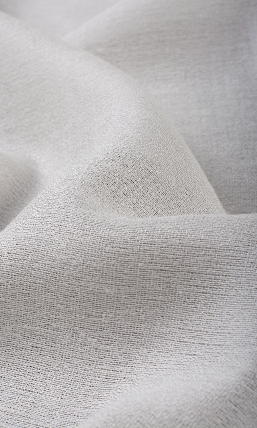 Plain Semi-Sheer Window Treatments Fabric By the Yard (White)