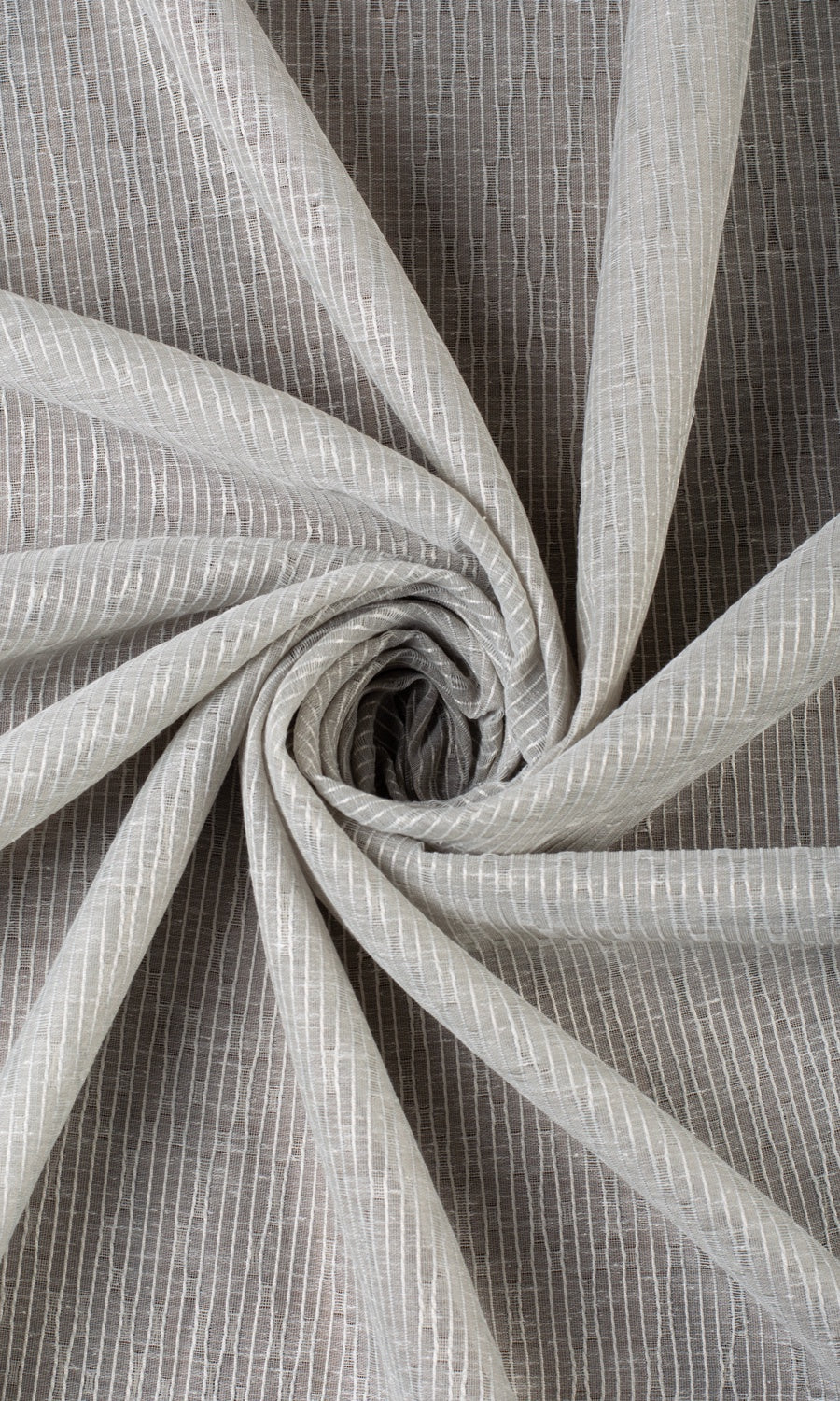 Textured Sheer Window Treatments Fabric By the Yard (Warm Gray)