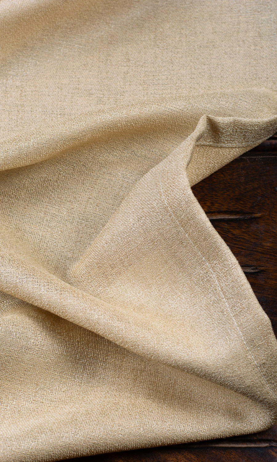 Plain Sheer Fabric By the Yard for Curtains & Drapes (Hazelnut Beige)