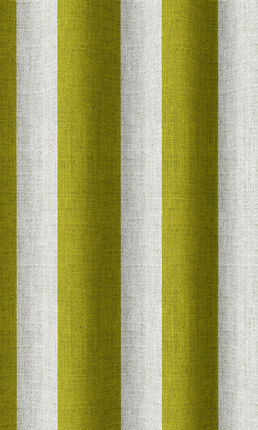 Striped Home Décor Fabric By the Metre (Apple Green)