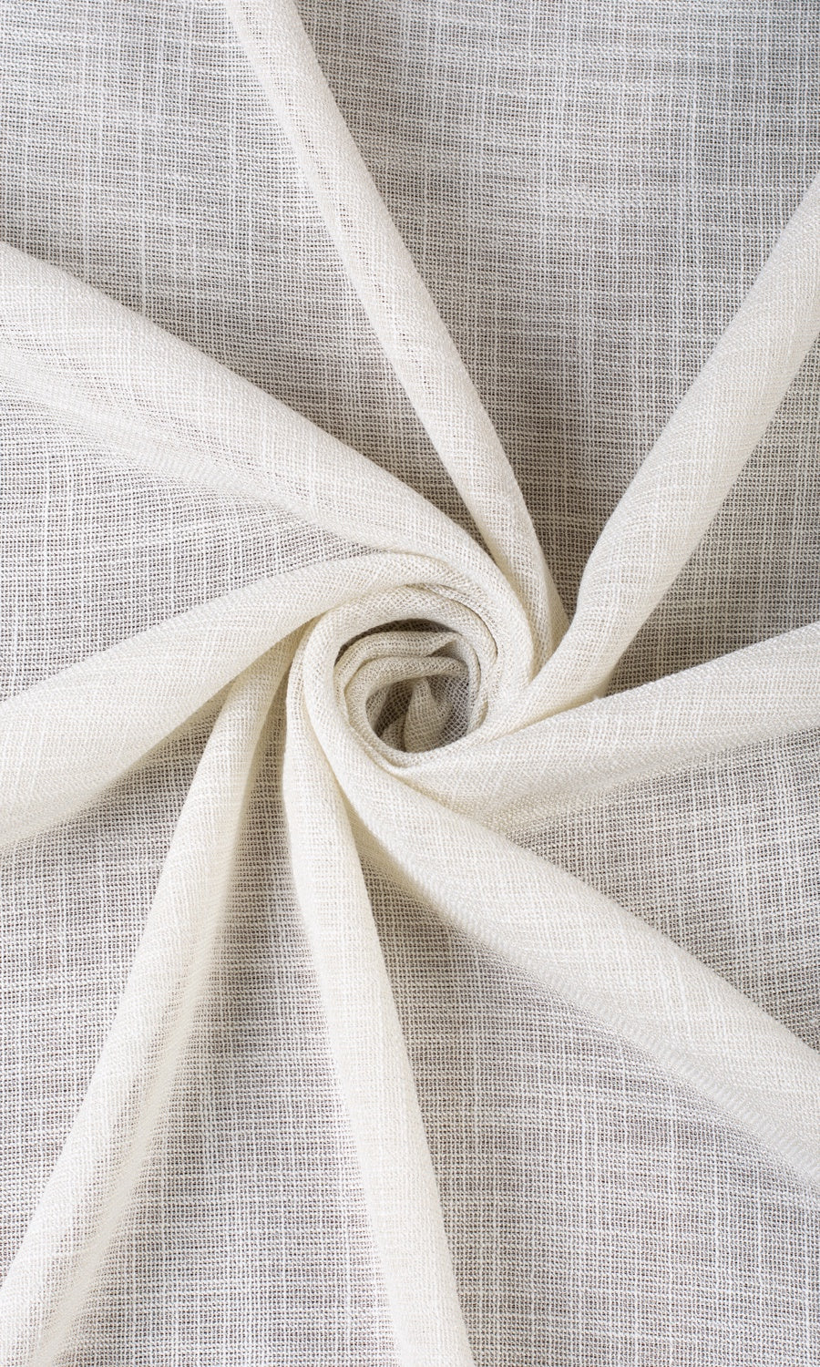Textured Sheer Window Treatments Fabric By the Yard (Parchment White/ Greige)