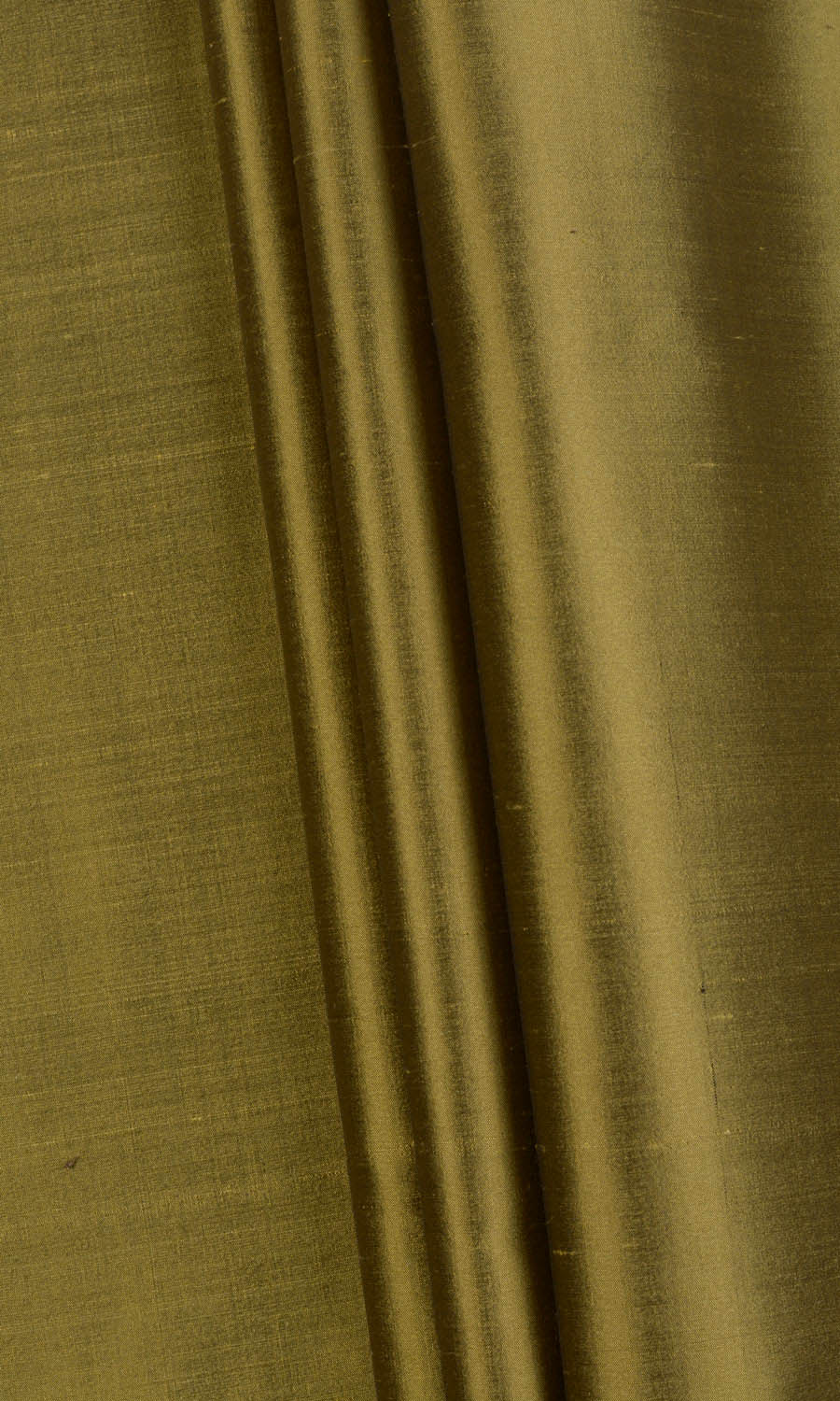 Shantung Silk Fabric Sample for Curtains & Drapes (Olive Green)