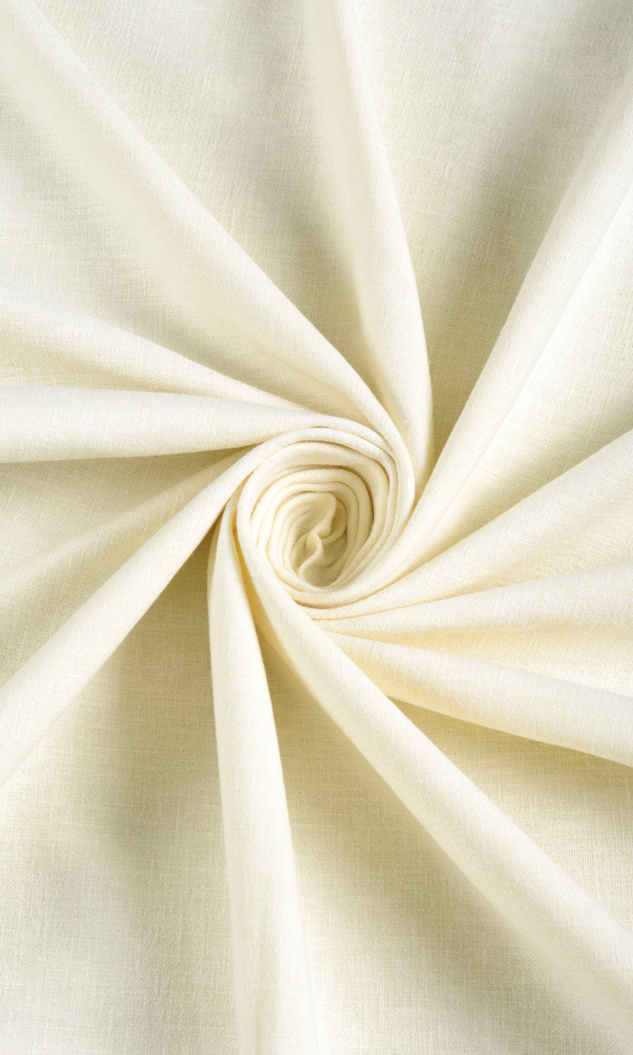 Linen Texture Window Treatments Fabric Sample (Ivory)