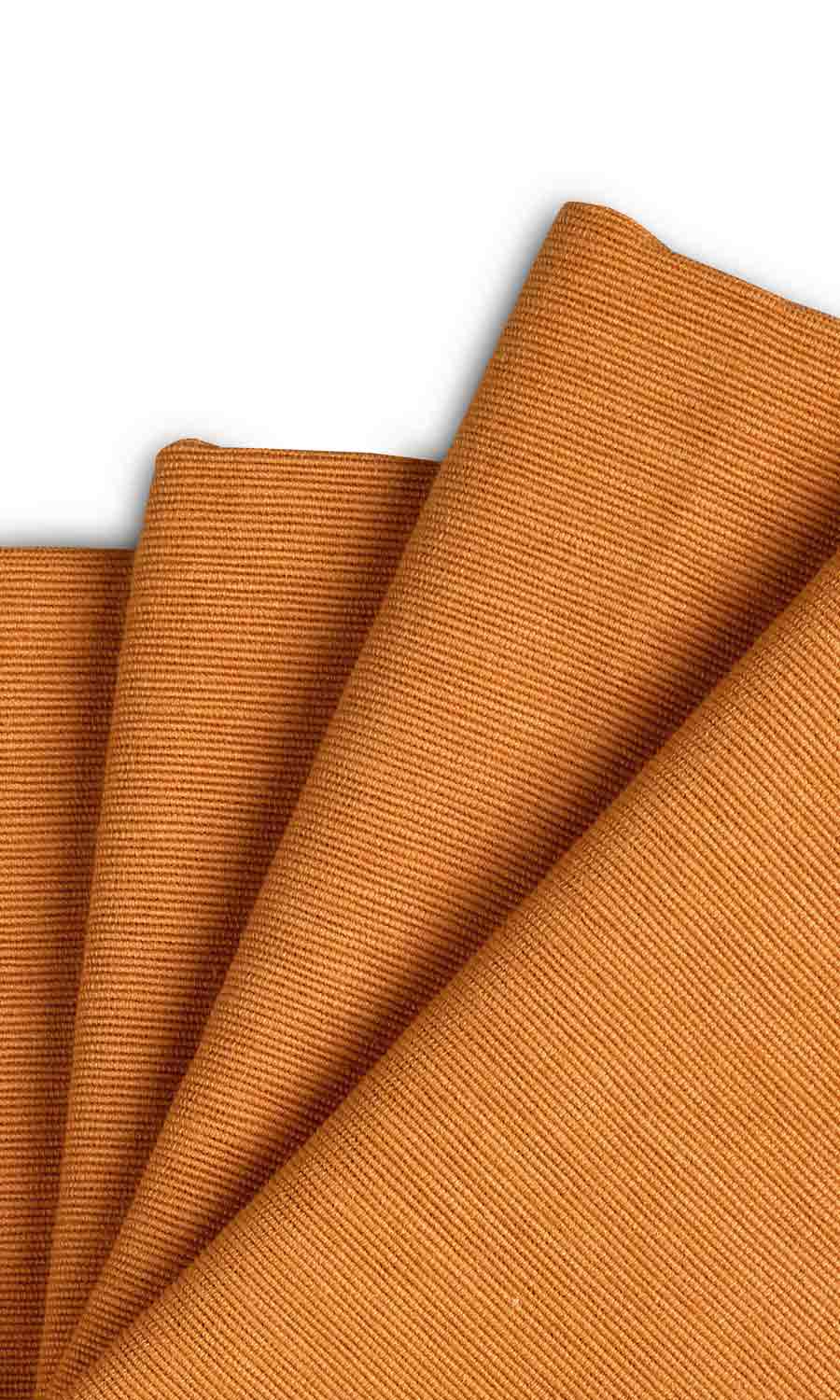Cotton Home Textile Fabric Material Sample (Ochre Orange)