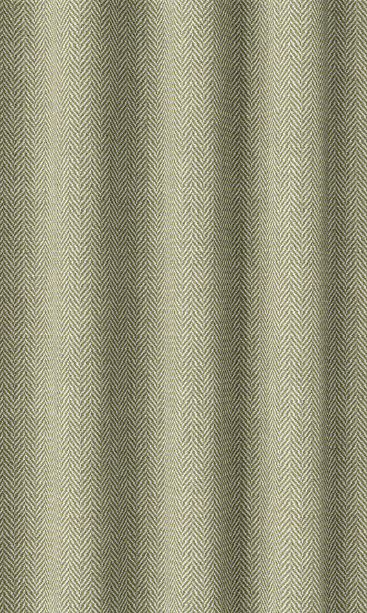 Herringbone Textured Home Décor Fabric By the Yard (Green)
