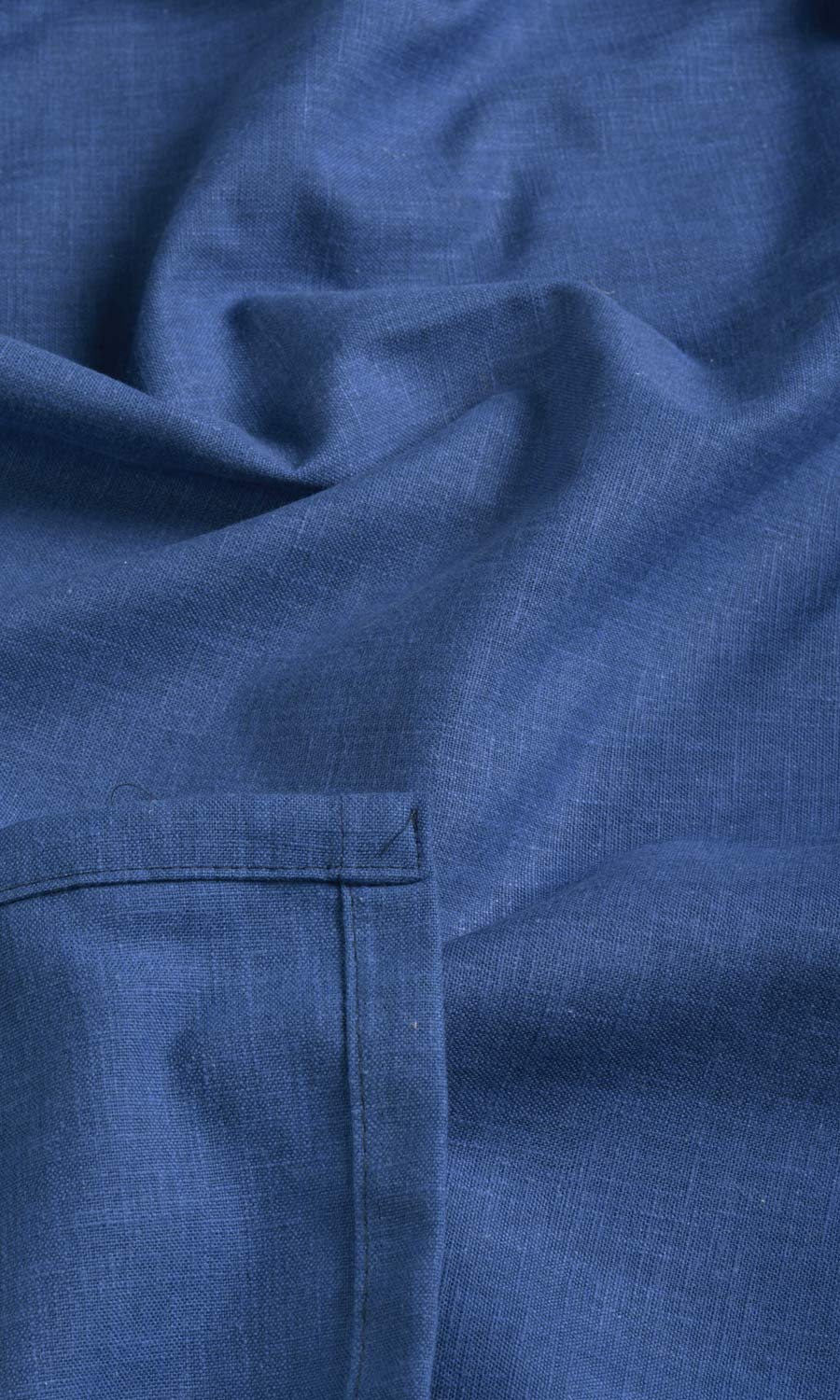 Poly-Cotton Blend Fabric Sample for Curtains & Drapes (Cobalt)