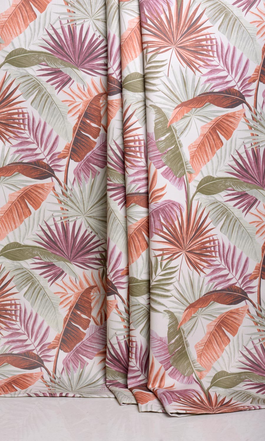 Botanical Floral Window Treatments Fabric By the Yard (Purple/ Green)