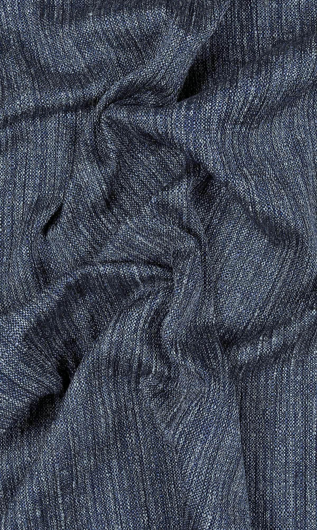 Textured Window Treatments Fabric Sample (Navy Blue)