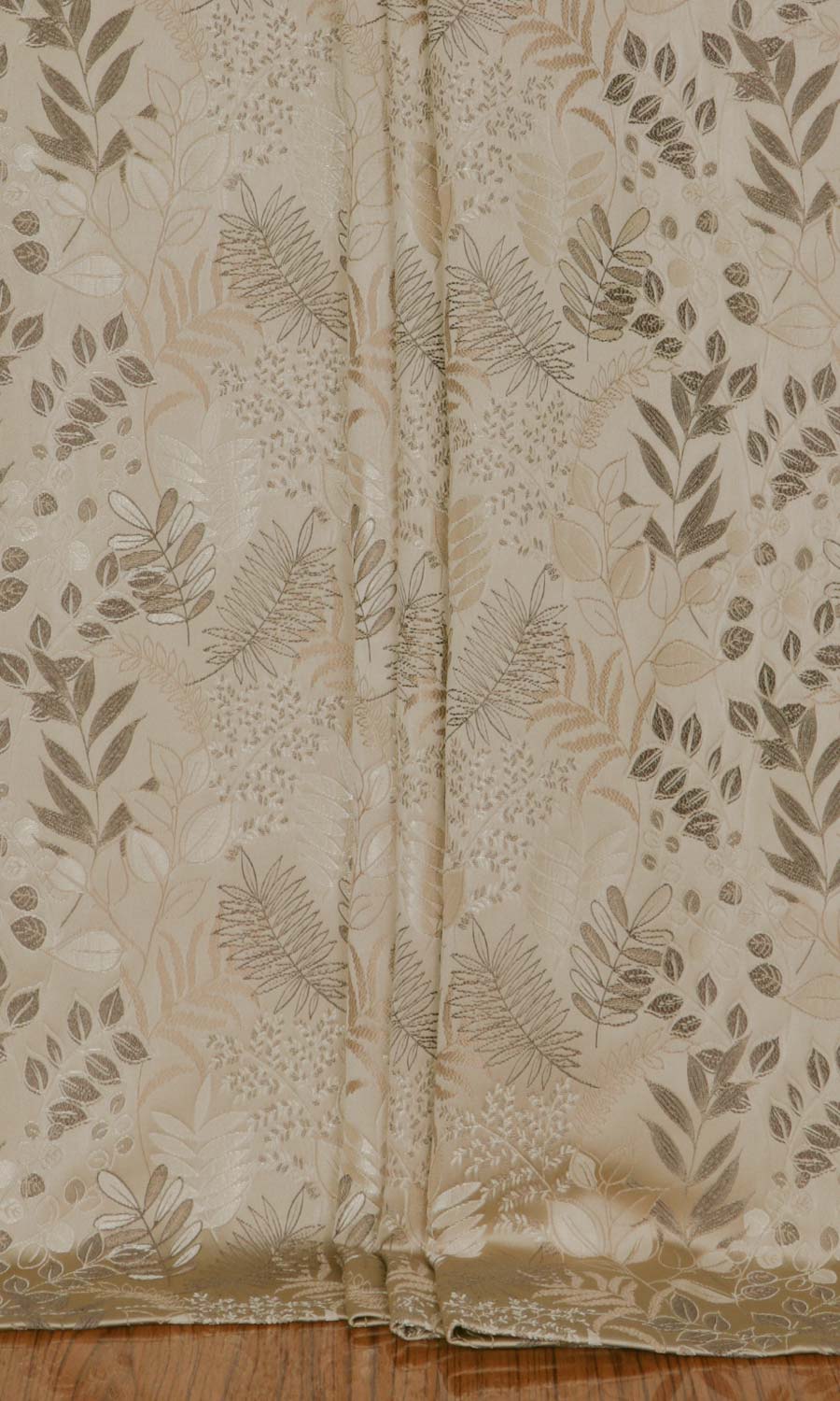 Botanical Window Treatments Fabric By the Yard (Mocha Brown)