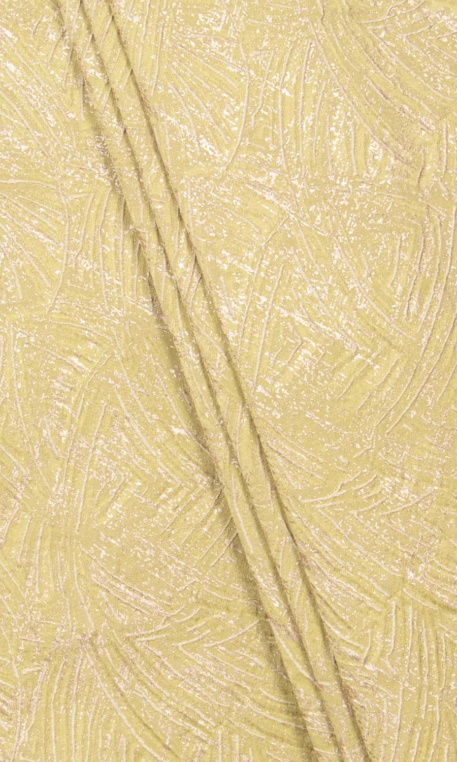 Textured Home Décor Fabric By the Yard (Chartreuse Yellow/ White)