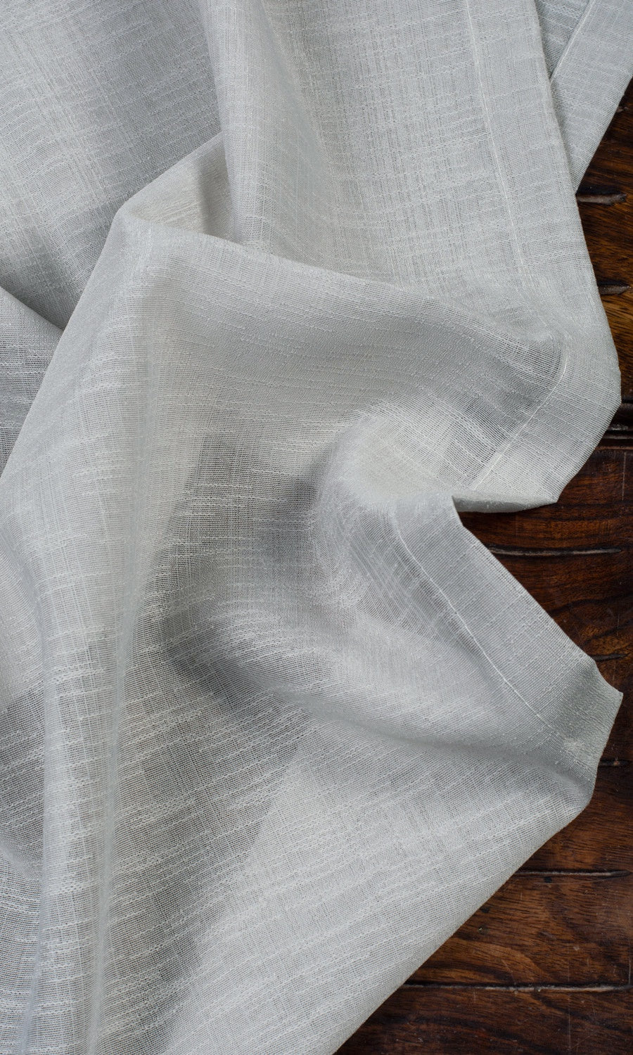 Textured Sheer Home Décor Fabric By the Yard (Pale Gray)
