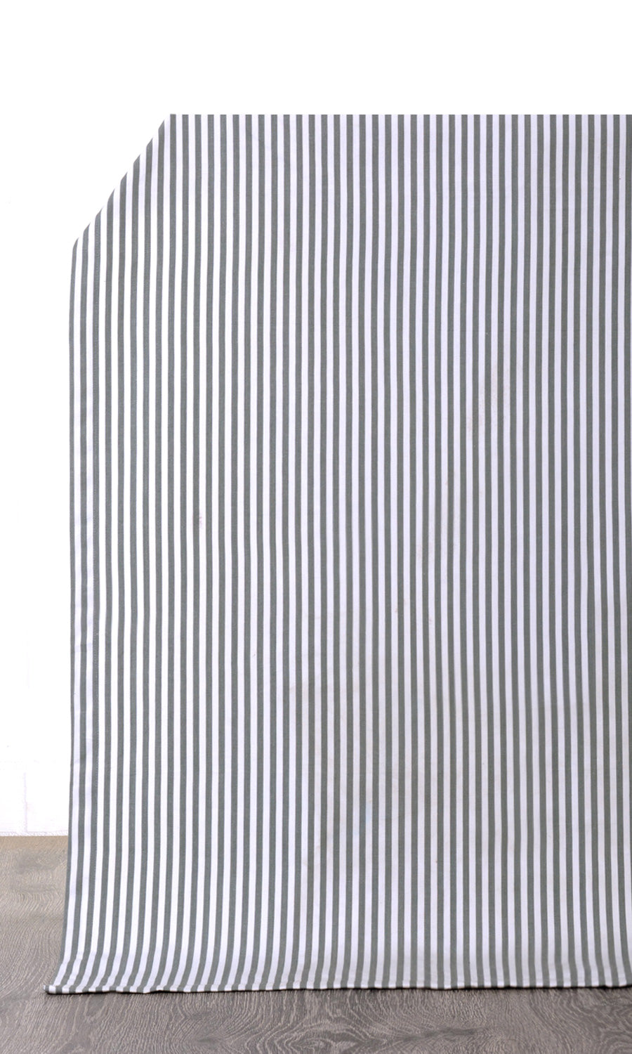 Cotton Home Décor Fabric Sample (White/ Grey)