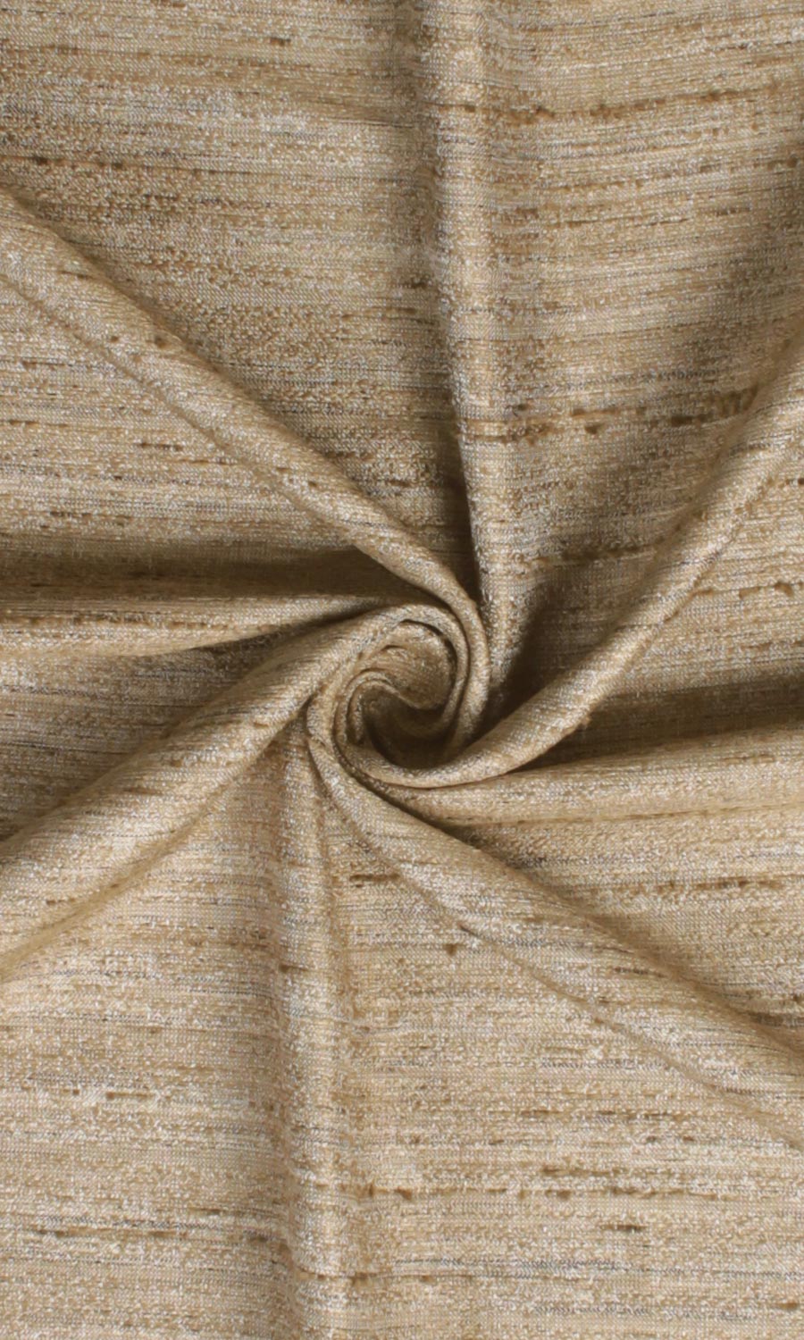 Faux Silk Textured Home Textile Fabric Material By the Yard (Golden Beige)