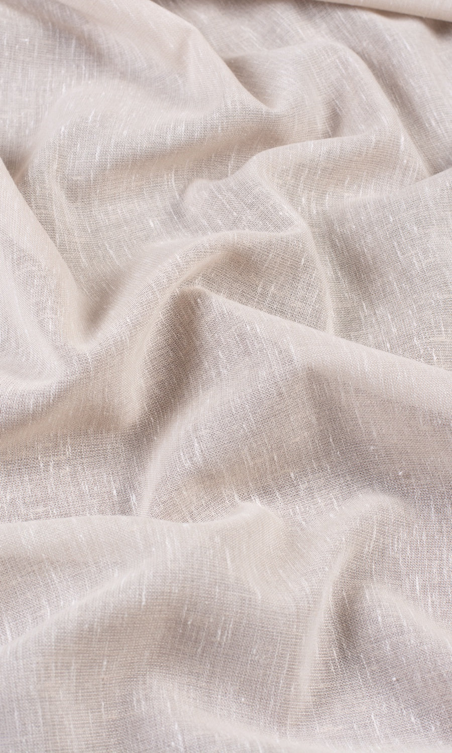 Plain Sheer Home Textile Fabric Material By the Yard (Greige/ Warm Ivory)