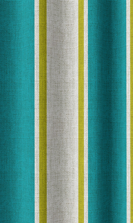Striped Print Home Décor Fabric Sample (Pacific Blue)