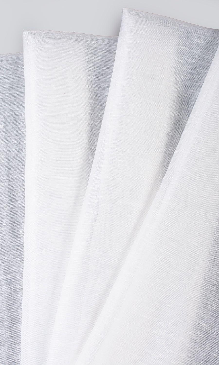 Sheer / Voile Home Textile Fabric Material By the Yard (Snow White)