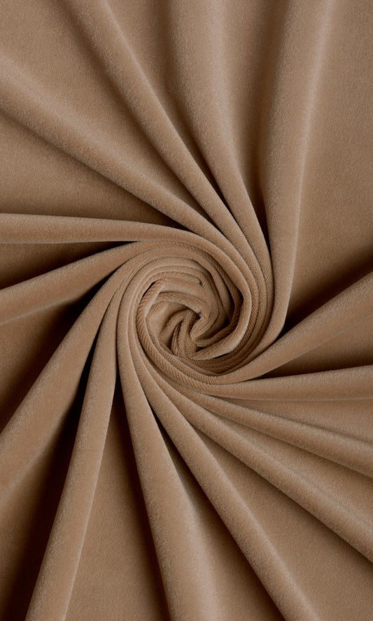 Velvet Home Décor Fabric Sample (Brown)