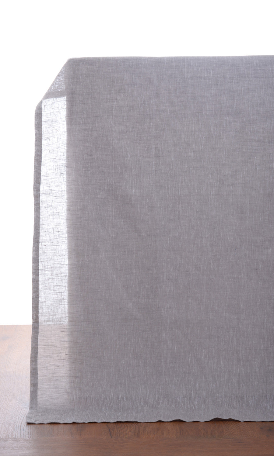 Sheer Fabric By the Metre for Curtains & Drapes (Black/ Grey)